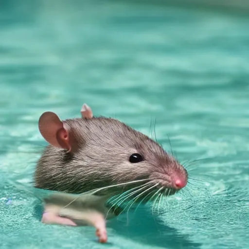 Image similar to rats in the pool drinking milk