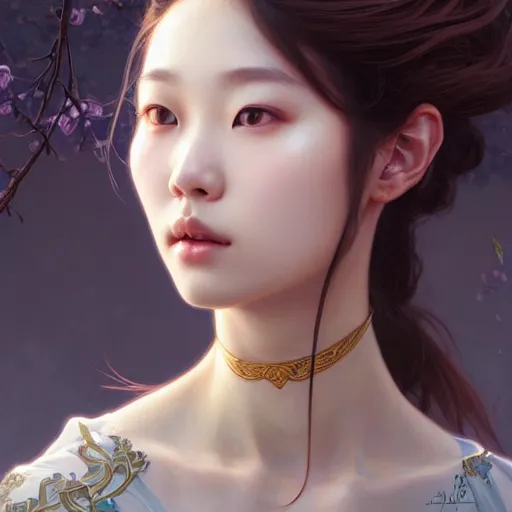 A Girl in Hanbok