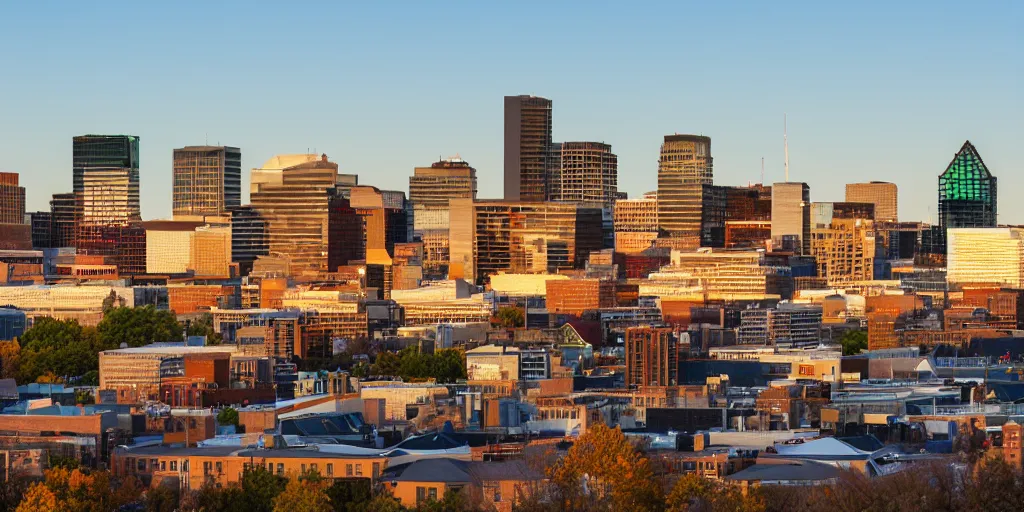 Image similar to the skyline of the city of des moines iowa