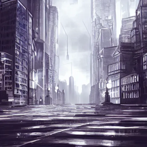 Image similar to city landscape 3d concept art, ultra realistic, metropolis, noir