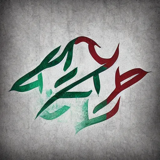 Image similar to curled perspective digital art of freedom for palestine