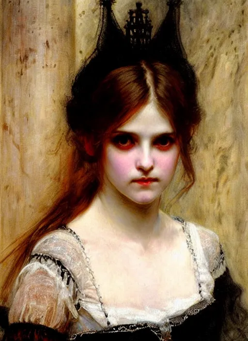 Image similar to gothic princess portrait. by william henry hunt * *, highly detailded