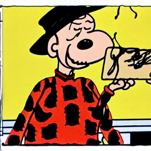 Image similar to freddy krueger in the peanuts ( 1 9 6 0 ), animation, cartoon, tv, schultz,