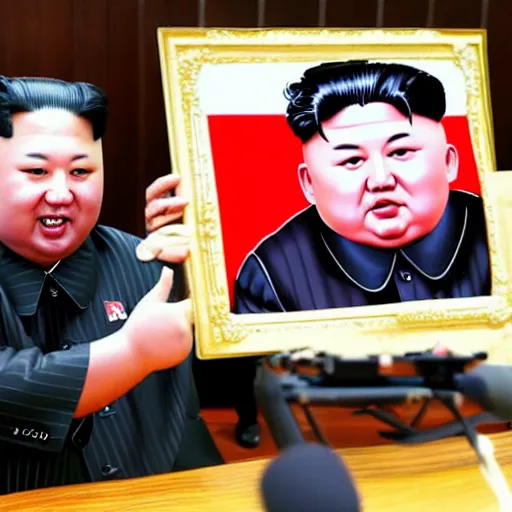 Prompt: kim jong un as modok