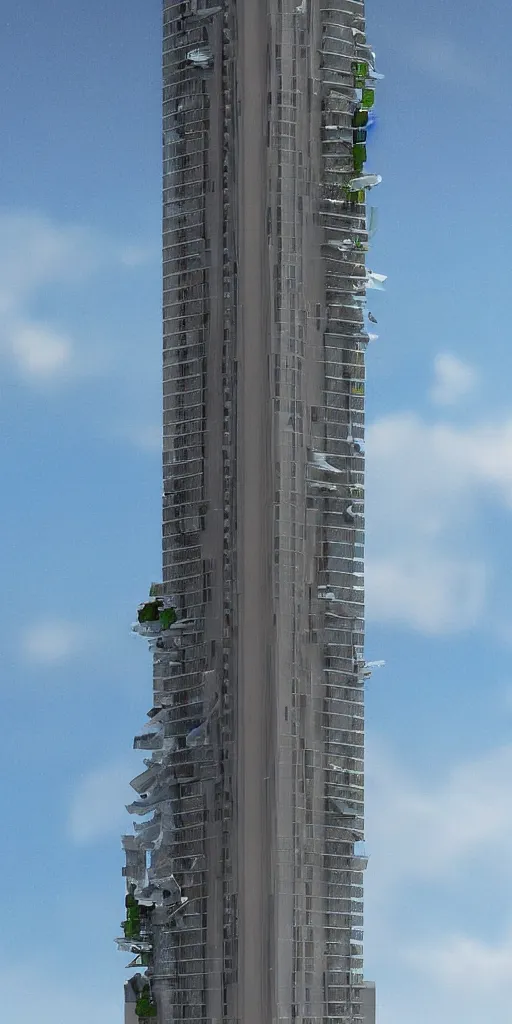 Prompt: explosion of militech skyscraper, ultra realistic, high details