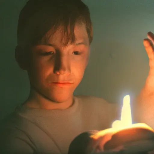 Image similar to a handsome young light sorcerer casting a healing spell, photorealistic 35mm