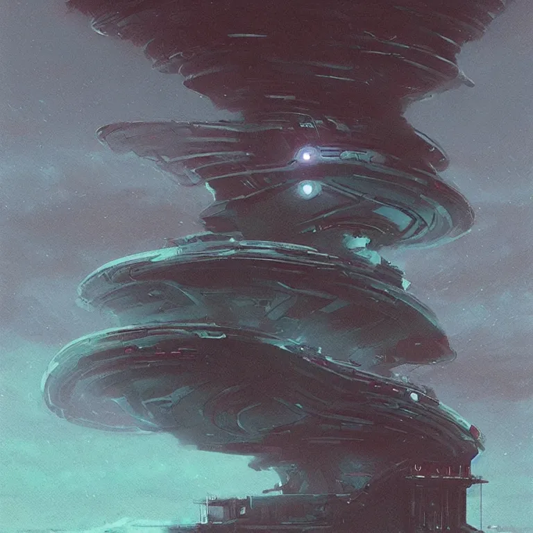 Image similar to mechanical nautilus spaceship dripping wet rising from a the ocean, sci - fi concept art, by john harris, by simon stalenhag, stunning, award winning