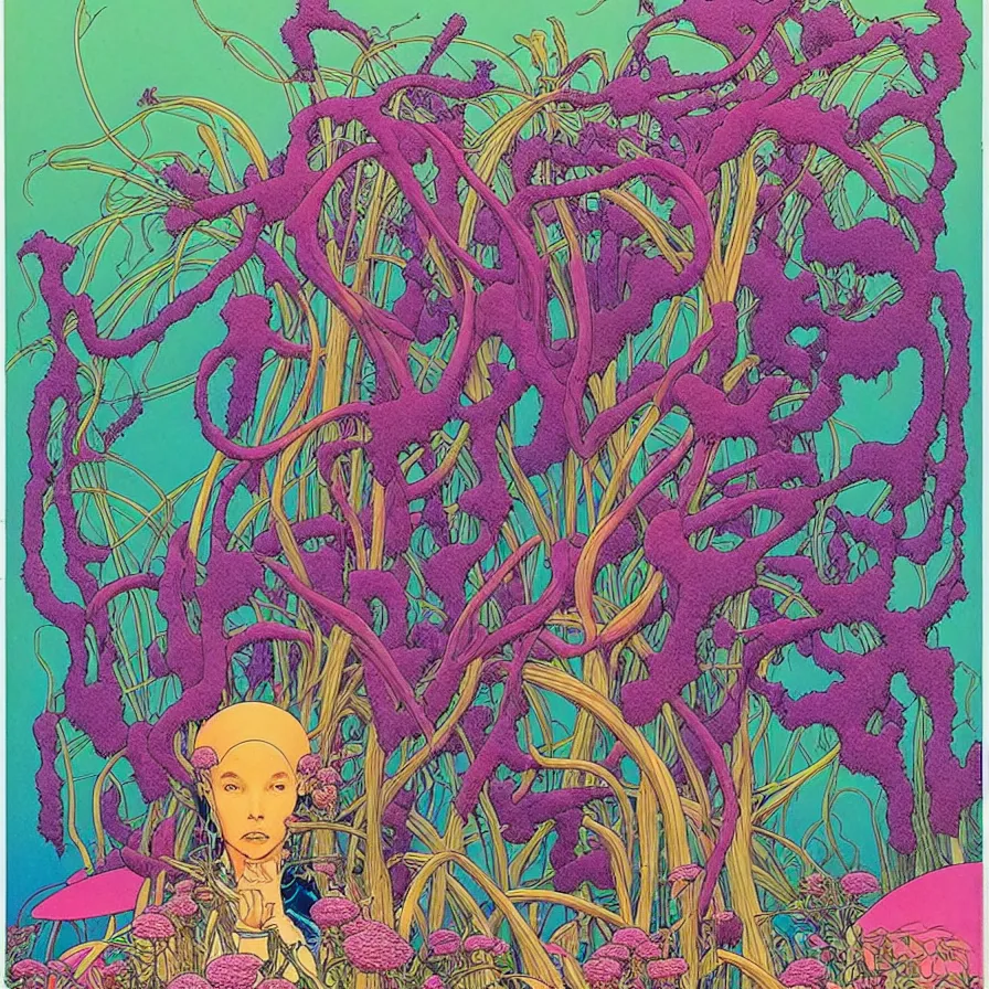 Prompt: ( ( ( ( beautiful strange forest and flowers surrounded by decorative frame ) ) ) ) by mœbius!!!!!!!!!!!!!!!!!!!!!!!!!!!, overdetailed art, colorful, record jacket