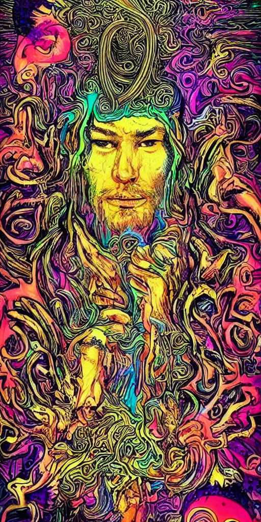 Image similar to god of psychedelics