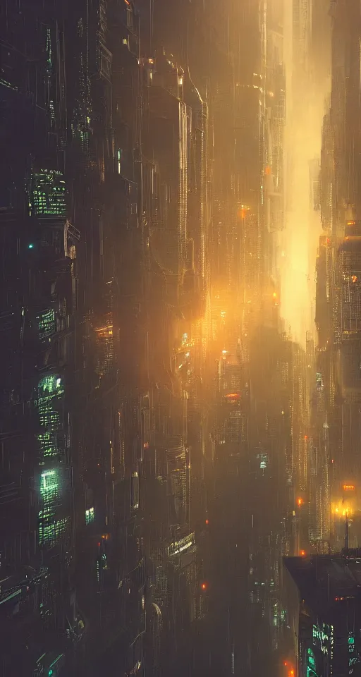 Sci Fi Cyberpunk City Ultra Mobile , Cyberpunk Cityscape HD phone wallpaper