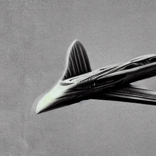 Prompt: an ariplane designed by giger.