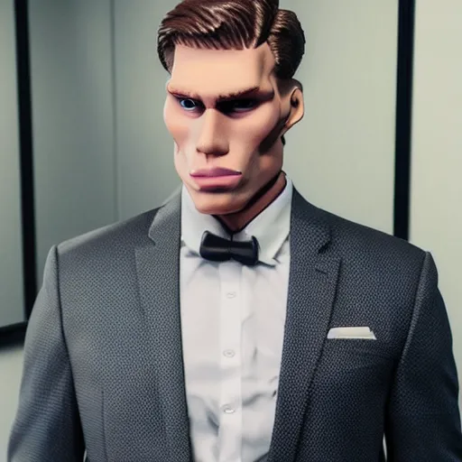 muscular chad gigachad handsome jerma 9 8 5 with thick, Stable Diffusion