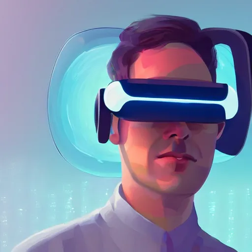 Prompt: A futuristic VR Headset, James Gilleard
