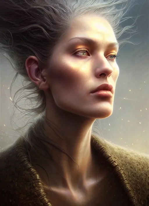 Prompt: closeup portrait shot of beutiful girl in a scenic dystopian environment, intricate, elegant, highly detailed, centered, digital painting, artstation, concept art, smooth, sharp focus, illustration, artgerm, tomasz alen kopera, peter mohrbacher, donato giancola, joseph christian leyendecker, wlop, boris vallejo