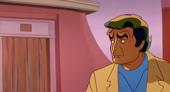 Image similar to a still of columbo in scooby - doo ( 1 9 6 9 ), 4 k, hi - res