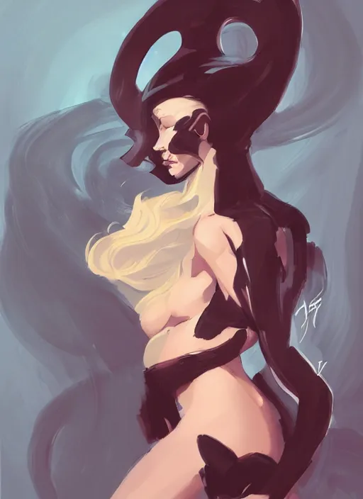 Image similar to a portrait of a lady by greg tocchini