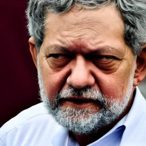 Image similar to Presidente LULA in Jail prison crying