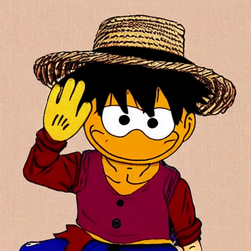 Image similar to luffy in the Muppet show, strawhat