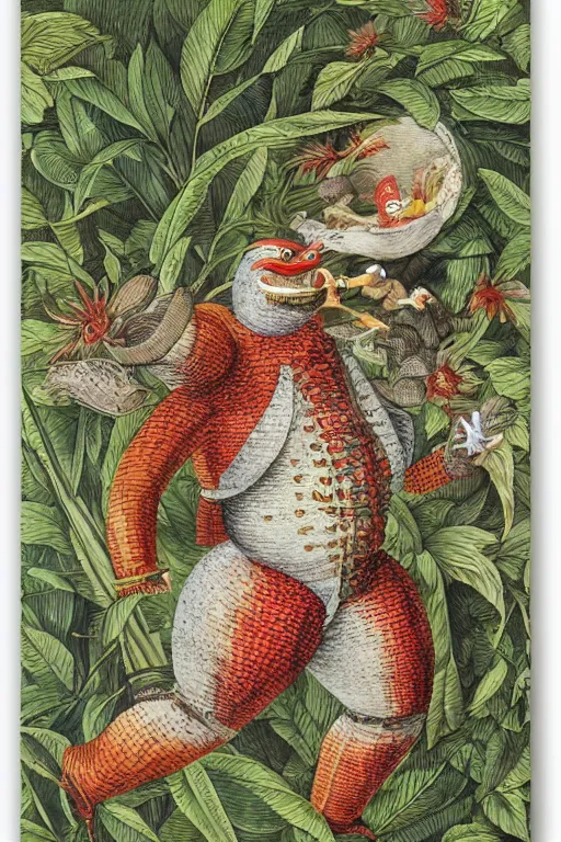 Image similar to dr robotnik, by maria sibylla merian