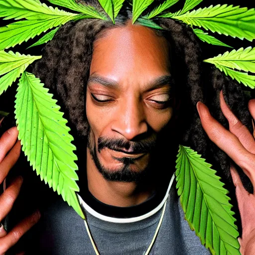 Image similar to snoop dog as a cannabis plant, realistic, photography, 8 k,