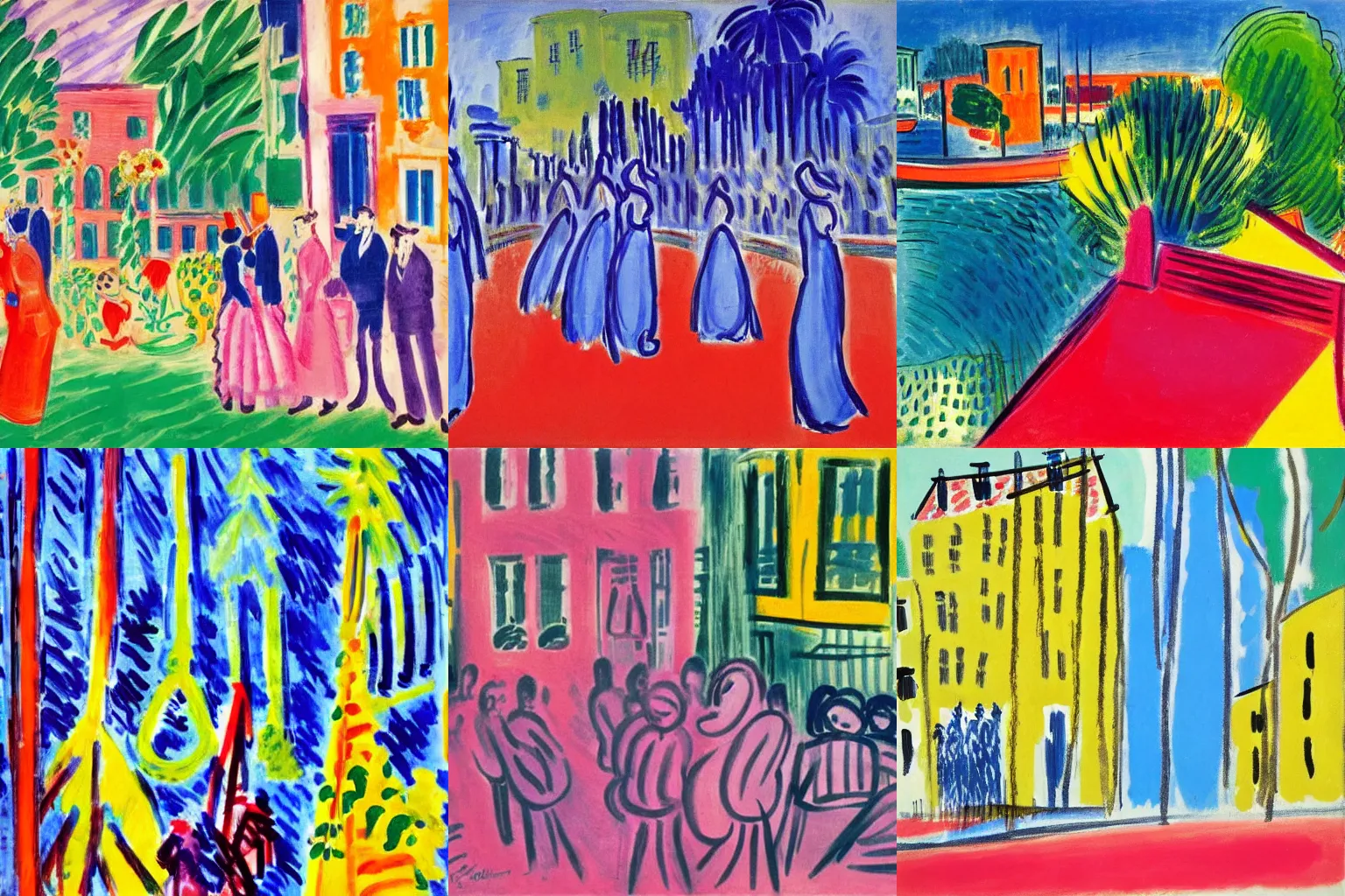 Prompt: artwork by raoul dufy,