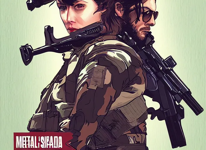 Prompt: Metal Gear Solid 5 Poster, Aubrey Plaza as Quiet:2 by sachin teng :6