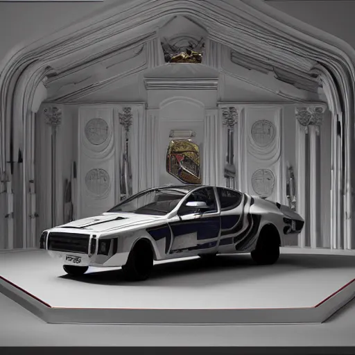 Image similar to full lenght sci-fi cars in the coronation of napoleon painting by Jacques-Louis David and point cloud in the middle and everything in form of zaha hadid architects artwork by caravaggio unreal engine 5 keyshot octane lighting ultra high detail ultra hyper realism 8k 16k in plastic dark tilt shift full-length view