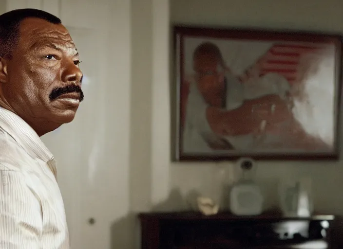 Image similar to carl weathers, movie still, from the new candyman movie, 8 k, realistic