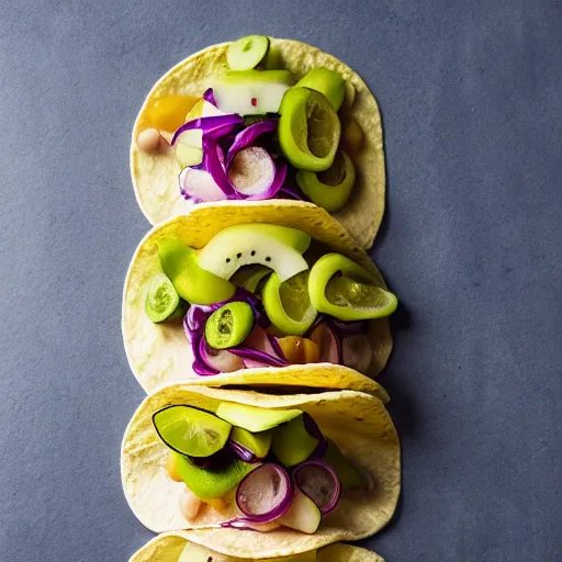 Prompt: delicious plain chicken taco, 8 k, mega high quality, professional food photography, award winning photo, foodporn