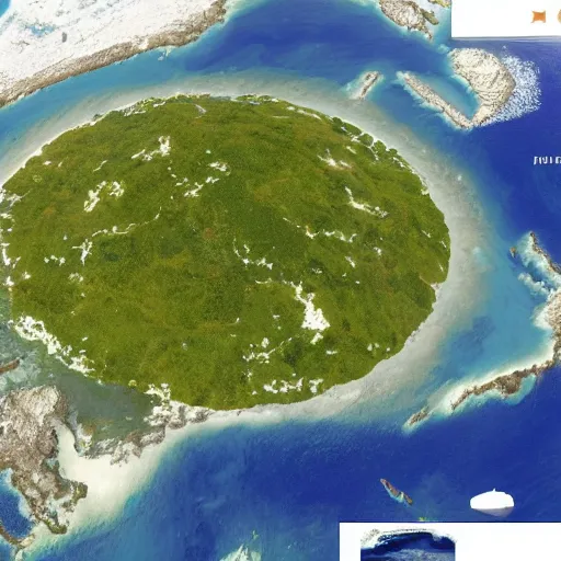 Image similar to the largest island in the universe