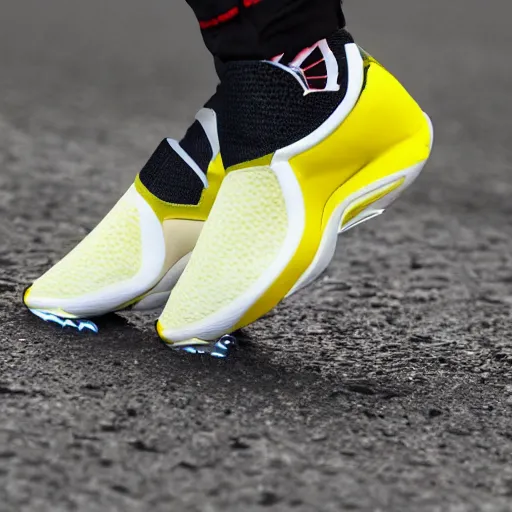 Image similar to Aerodynamic sports shoes Inspired by Pokemon Zapdos , inspired by nature