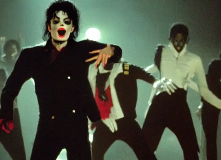 Image similar to thriller in Scream Michael jackson music video