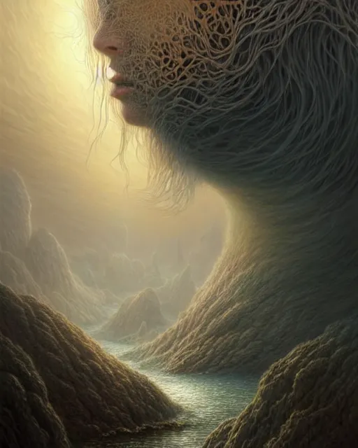 Image similar to a hyper - detailed 3 d render of dreams of the wild wind of change, surrealism!!!!! surreal concept art, lifelike, photorealistic, digital painting, aesthetic, smooth, sharp focus, artstation hd, by greg rutkowski, klimt and nixeu and ian sprigger and wlop and krenz cushart,