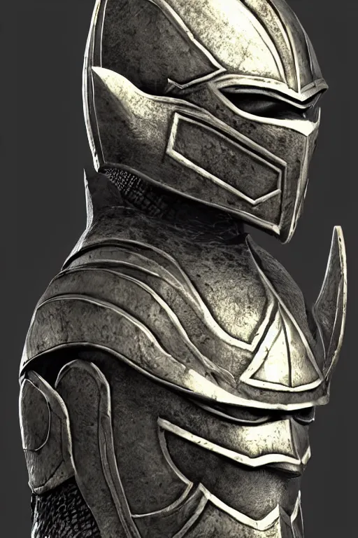 Image similar to king legends knight warrior helmet skyrim mask elder scrolls v nordic armor bethesda adam adamowicz illustration character design concept hardmesh zbrush central