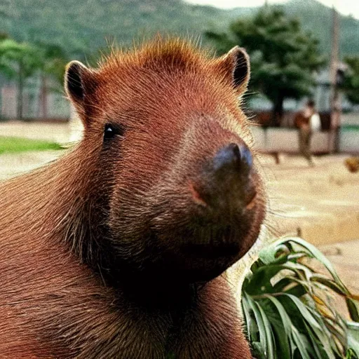 Prompt: Capybara as Fidel Castro