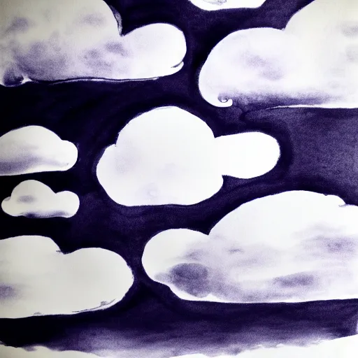 Prompt: zen clouds ink