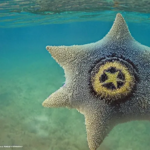 Image similar to national geographic professional photo of staryu, award winning