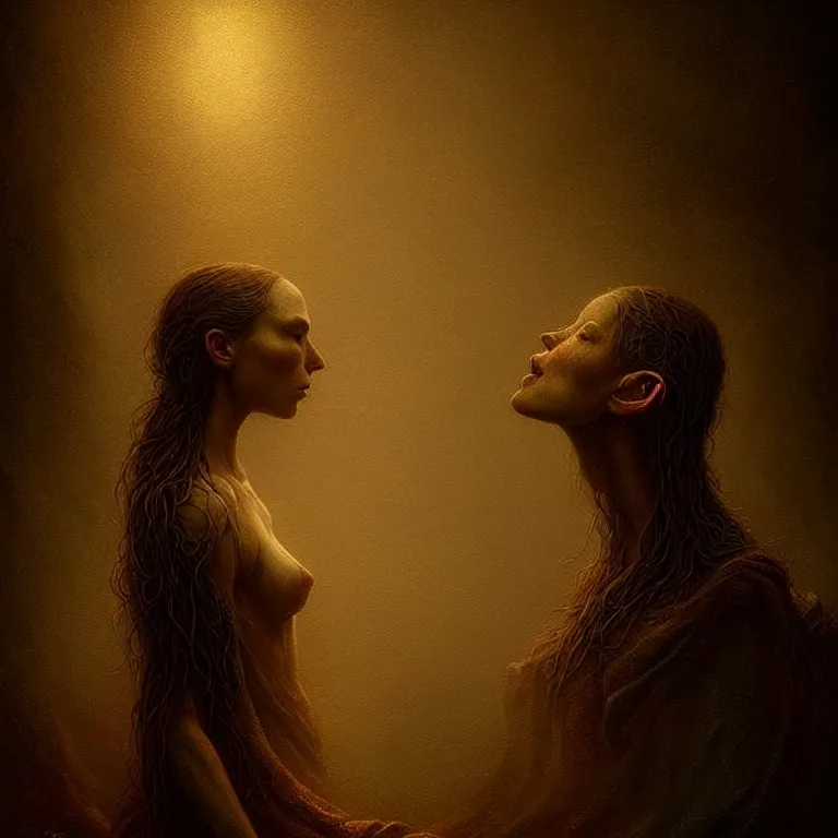 Prompt: epic professional digital art of 😋 👀, faint golden moody atmospheric lighting, painted, intricate, detailed, detailed, foreboding, by leesha hannigan, wayne haag, reyna rochin, ignacio fernandez rios, mark ryden, iris van herpen,, epic, stunning, gorgeous, much wow, cinematic, masterpiece.