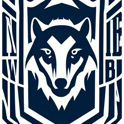 Image similar to nfl logo detailed vector wolf