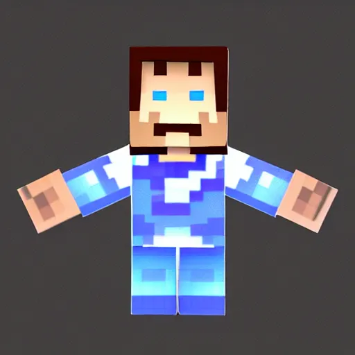 Prompt: xray of steve from minecraft