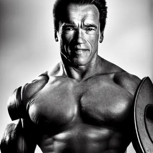 Image similar to arnold schwarzenegger portrait as tifa lockhart, realistic photography, ultra realistic portrait