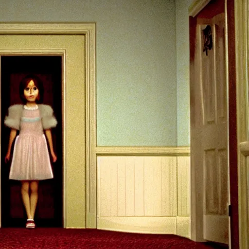 Image similar to film still of The Shining made by Pixar