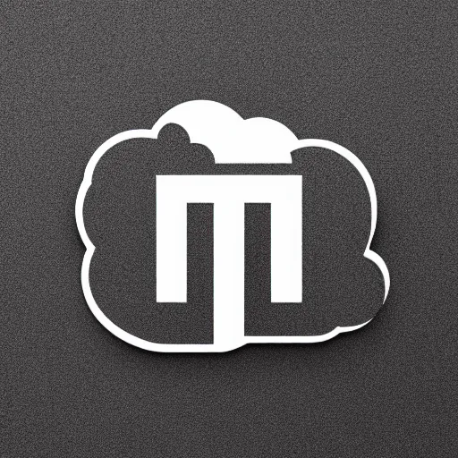 Prompt: minimalism corporate logo of clouds and thunderbolt, private military corporation