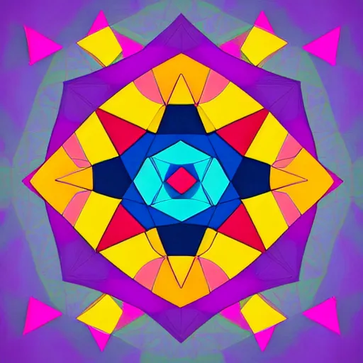 Image similar to abstract colorful platonic solids, sacred geometry