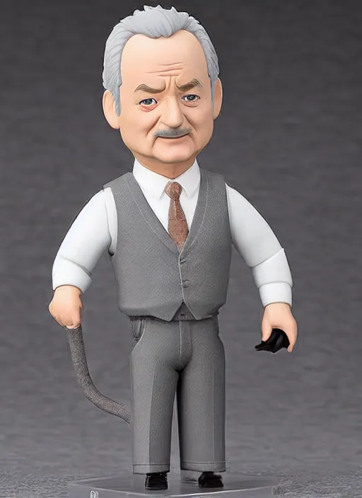 Image similar to bill murray, an nendoroid of bill murray figurine, realistic face, detailed product photo