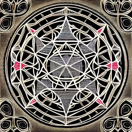 Image similar to sacred geometry, intricate, sophisticated, psychedelic, ultra realistic, incredibly detailed, diagram, trending on artstation