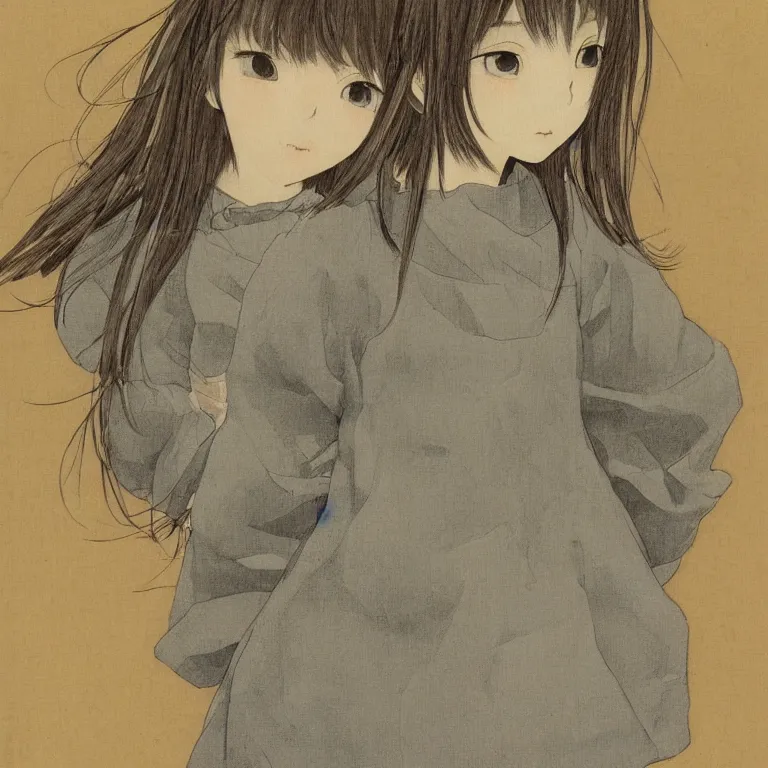 Image similar to young girl by chika umino, detailed