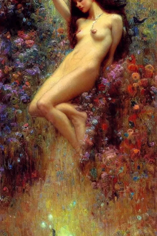 Prompt: dream of the endless. art by gaston bussiere.