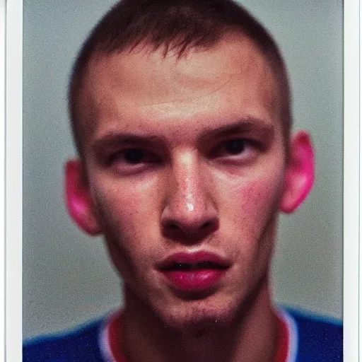 Prompt: an esports pro, portrait, polaroid, by wolfgang tillmans