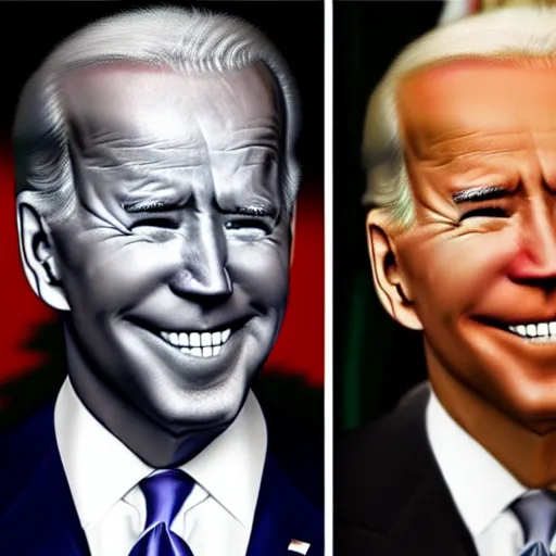 Image similar to joe biden made out of jello